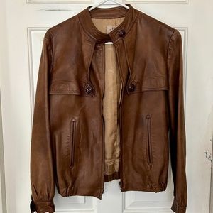 Vintage 1970’s Gucci leather biker jacket size 48